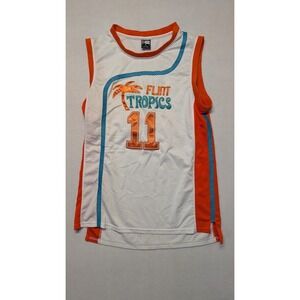 Movie Semi Pro Ed Monix #11 Flint Tropics Basketball Jersey Hip Hop Size XL